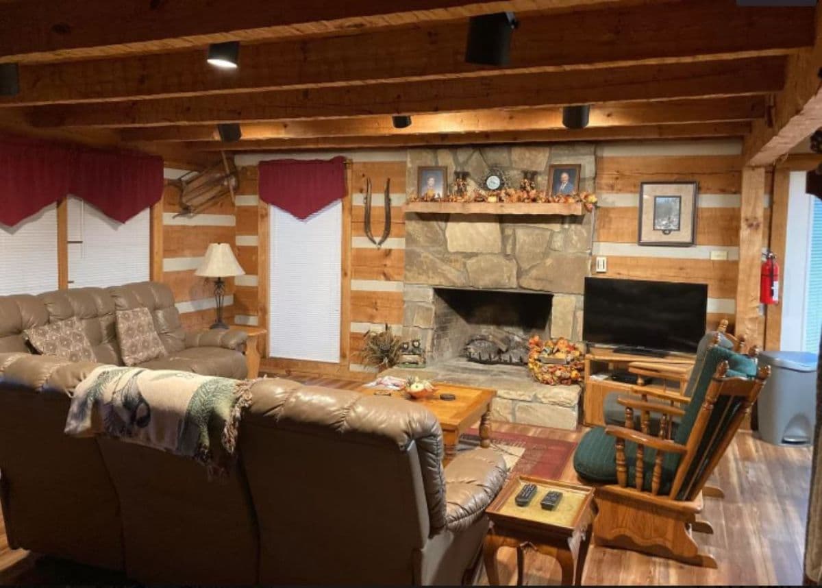 Vacation Rental Remodel - Before Living Room