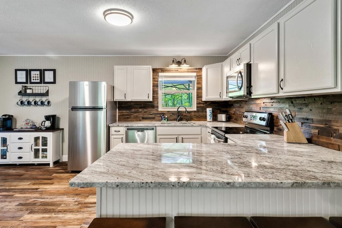 Vacation Rental Remodel & Furnish - After Kitchen