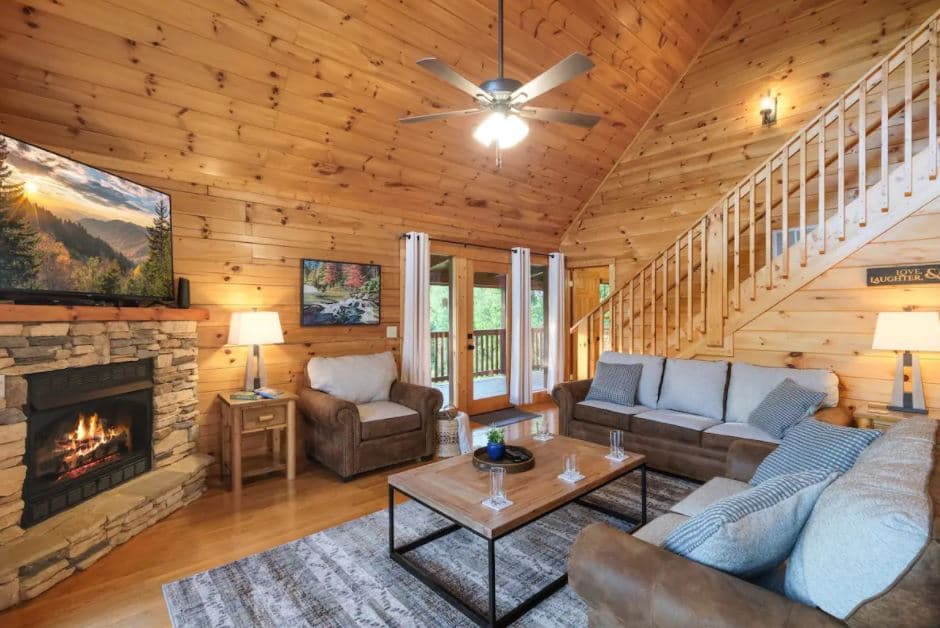 Gatlinburg Vacation Rental Refresh - After Living Room