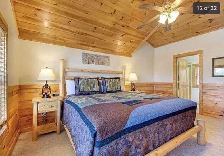 Gatlinburg Vacation Rental Refresh - Before Bedroom