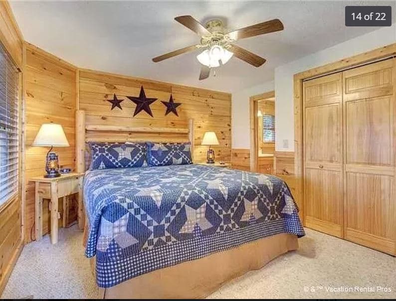 Gatlinburg Vacation Rental Refresh - Before Bedroom