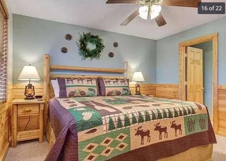 Gatlinburg Vacation Rental Refresh - Before Bedroom